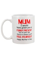 Funny Present Piss Yourself Mug back