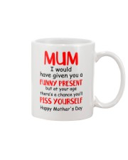 Funny Present Piss Yourself Mug front