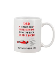 Me Into The Race Mug front