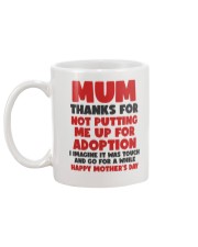 Not Putting Me Up For Adoption Mug back