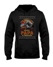 Papa Priceless Ugly Sweater Hooded Sweatshirt thumbnail