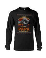 Papa Priceless Ugly Sweater Long Sleeve Tee thumbnail