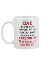 Dad Say Out Loud Xmas Mug back