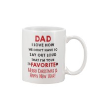Dad Say Out Loud Xmas Mug front