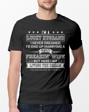 Lucky Marrying Perfect Freakin' Wife Classic T-Shirt lifestyle-mens-crewneck-front-13