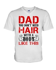 Don't Need Hair V-Neck T-Shirt thumbnail