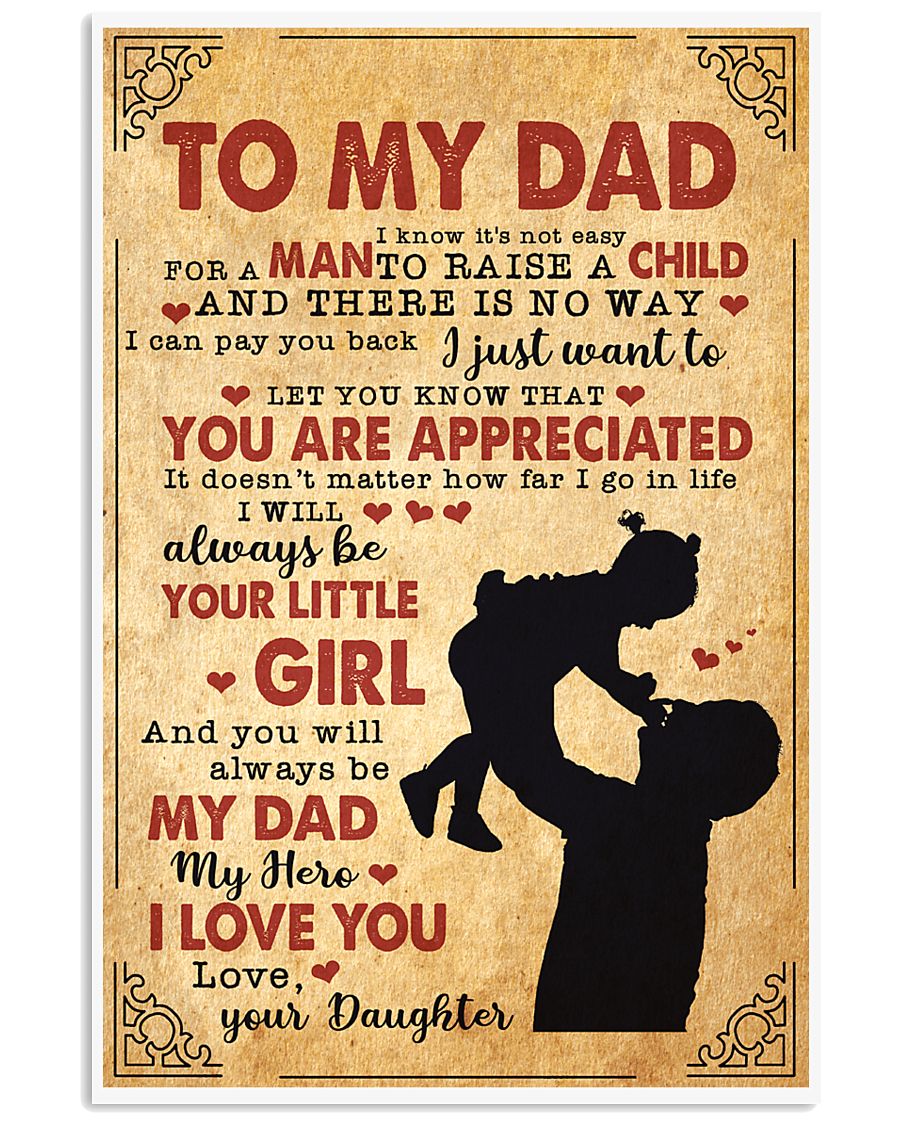 To My Dad 11x17 Poster