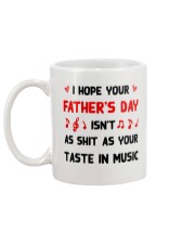 Dad's Taste In Music Mug back