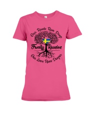 OUR ROOTS RUN DEEP OUR LOVE RUNS DEEPER Premium Fit Ladies Tee tile