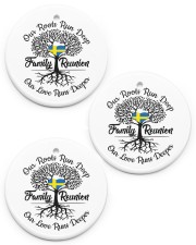 OUR ROOTS RUN DEEP OUR LOVE RUNS DEEPER Circle Ornament (Porcelain) tile