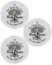 OUR ROOTS RUN DEEP OUR LOVE RUNS DEEPER Circle Ornament (Wood tile