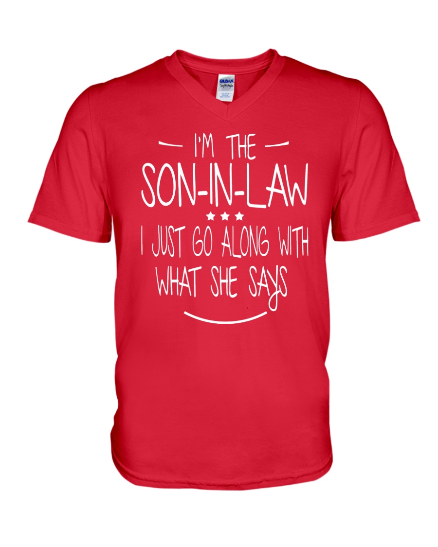 son in law V-Neck T-Shirt