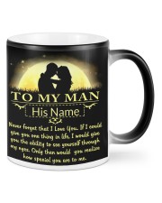 To My Man Color Changing Mug front
