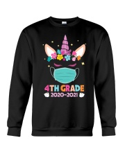 Quarantine Unicorn 4th Grade Crewneck Sweatshirt thumbnail