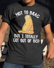 Sloth Not To Brag Classic T-Shirt apparel-classic-tshirt-lifestyle-28