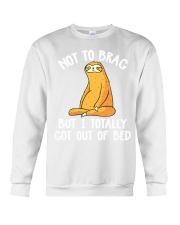 Sloth Not To Brag Crewneck Sweatshirt thumbnail