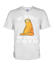 Sloth Not To Brag V-Neck T-Shirt thumbnail