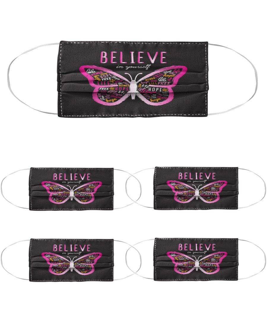 Breast Cancer 15 Cloth Face Mask - 5 Pack