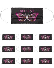 Breast Cancer 15 Cloth Face Mask - 10 Pack front