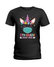 Quarantine Unicorn 5th Grade Ladies T-Shirt thumbnail