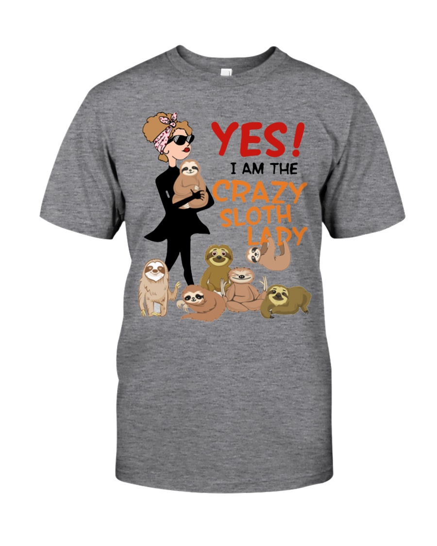 Crazy Sloth Lady Classic T-Shirt
