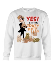 Crazy Sloth Lady Crewneck Sweatshirt thumbnail