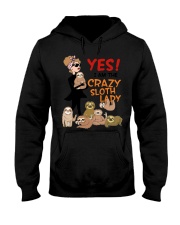 Crazy Sloth Lady Hooded Sweatshirt thumbnail
