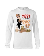 Crazy Sloth Lady Long Sleeve Tee thumbnail
