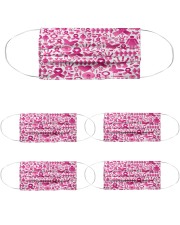 Breast Cancer 13 Cloth Face Mask - 5 Pack front