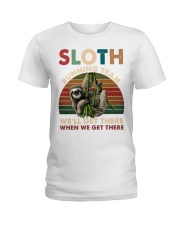Sloth Running Team Ladies T-Shirt thumbnail