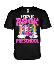 Ready To Rock Preschool Dabbing Unicorn V-Neck T-Shirt thumbnail