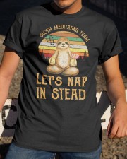 yoga sloth in stead Classic T-Shirt apparel-classic-tshirt-lifestyle-28