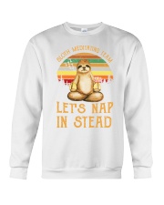 yoga sloth in stead Crewneck Sweatshirt thumbnail