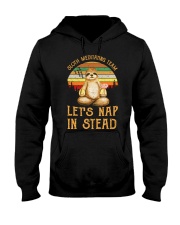 yoga sloth in stead Hooded Sweatshirt thumbnail