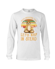 yoga sloth in stead Long Sleeve Tee thumbnail