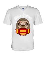 Hairy Sloth V-Neck T-Shirt thumbnail