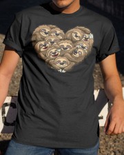 Sloth Heart Classic T-Shirt apparel-classic-tshirt-lifestyle-28