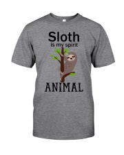 Sloth is my spirit animal Classic T-Shirt front