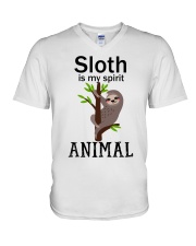 Sloth is my spirit animal V-Neck T-Shirt thumbnail