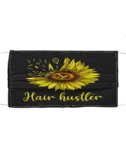 Hair Hustler Sunflower Cloth face mask front