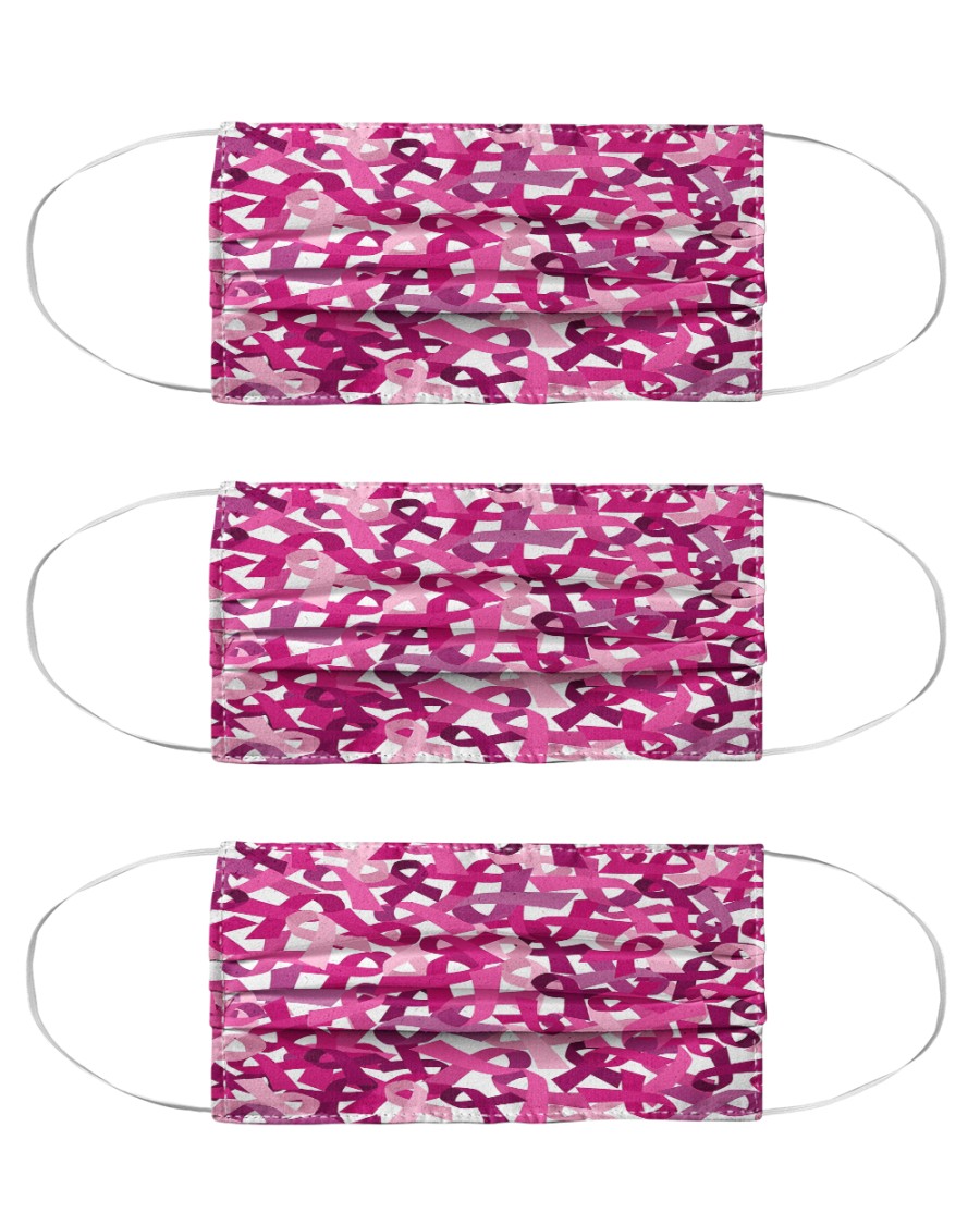 Breast Cancer 06 Cloth Face Mask - 3 Pack