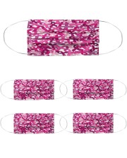 Breast Cancer 06 Cloth Face Mask - 5 Pack front
