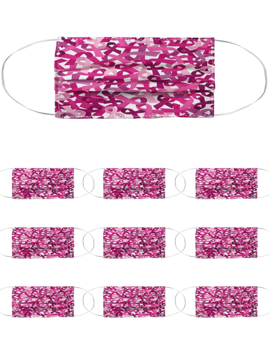 Breast Cancer 06 Cloth Face Mask - 10 Pack