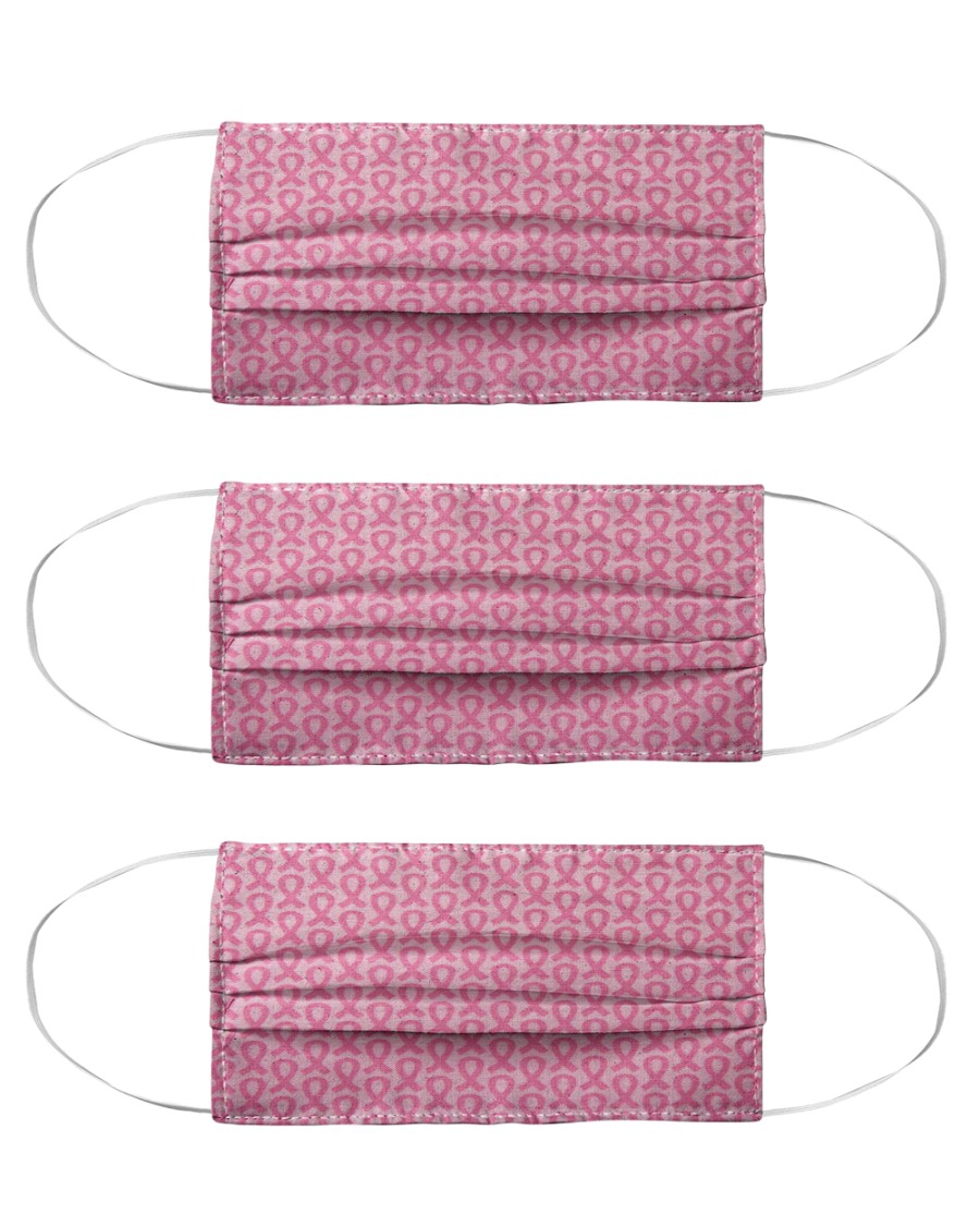 Breast Cancer 02 Cloth Face Mask - 3 Pack