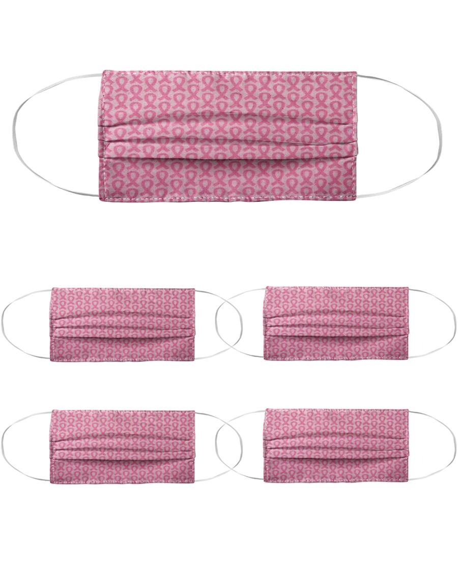 Breast Cancer 02 Cloth Face Mask - 5 Pack