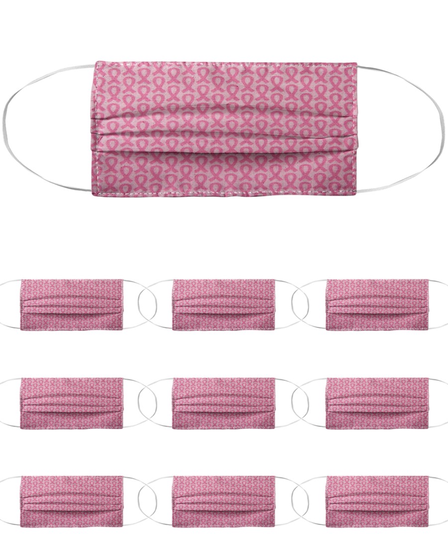 Breast Cancer 02 Cloth Face Mask - 10 Pack