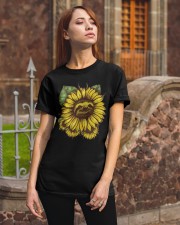Sloth Sunflower Classic T-Shirt apparel-classic-tshirt-lifestyle-06