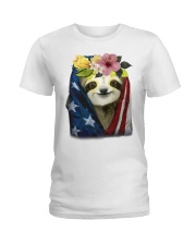 Sloth American Ladies T-Shirt thumbnail