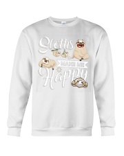 Sloth Make Me Happy Crewneck Sweatshirt thumbnail