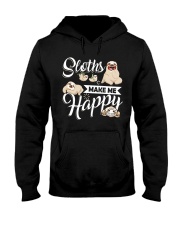 Sloth Make Me Happy Hooded Sweatshirt thumbnail